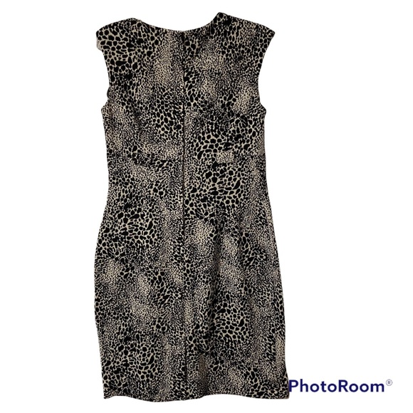 Calvin Klein Animal Print Sheath Dress Size 8 - Picture 2 of 9